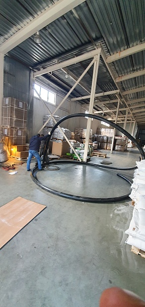 Бестраншейная замена водопровода на складе. ПЭ 110