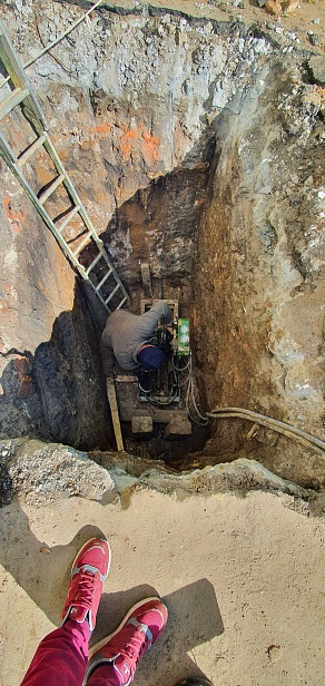 Бестраншейная замена водопровода на складе. ПЭ 110