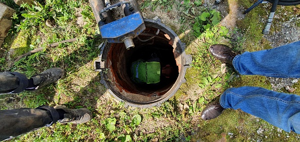 Заменили канализационный выпуск бестраншейным способом в Детском Саду №127 г.Челябинск